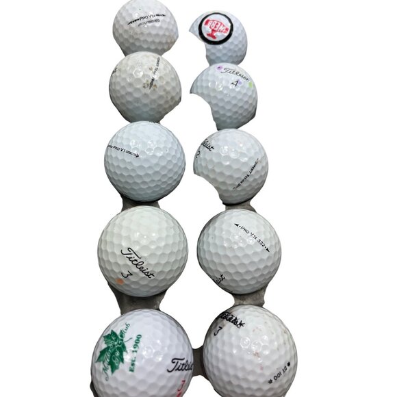 Titleist Assorted Golf Balls In Carton - 12 Count Mixed Colors & Logos 105c - Picture 4 of 4